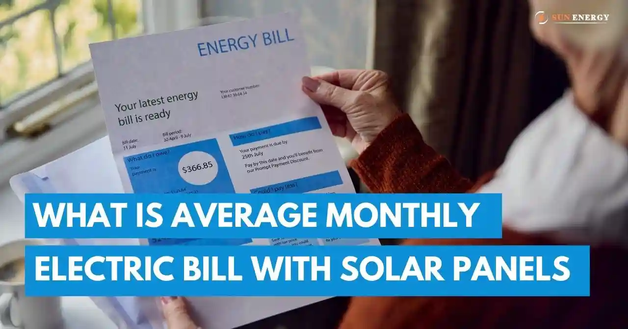 average monthly electric bill with solar panels