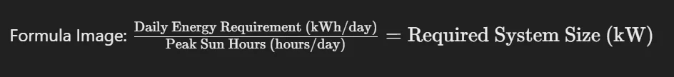 solar energy calculator