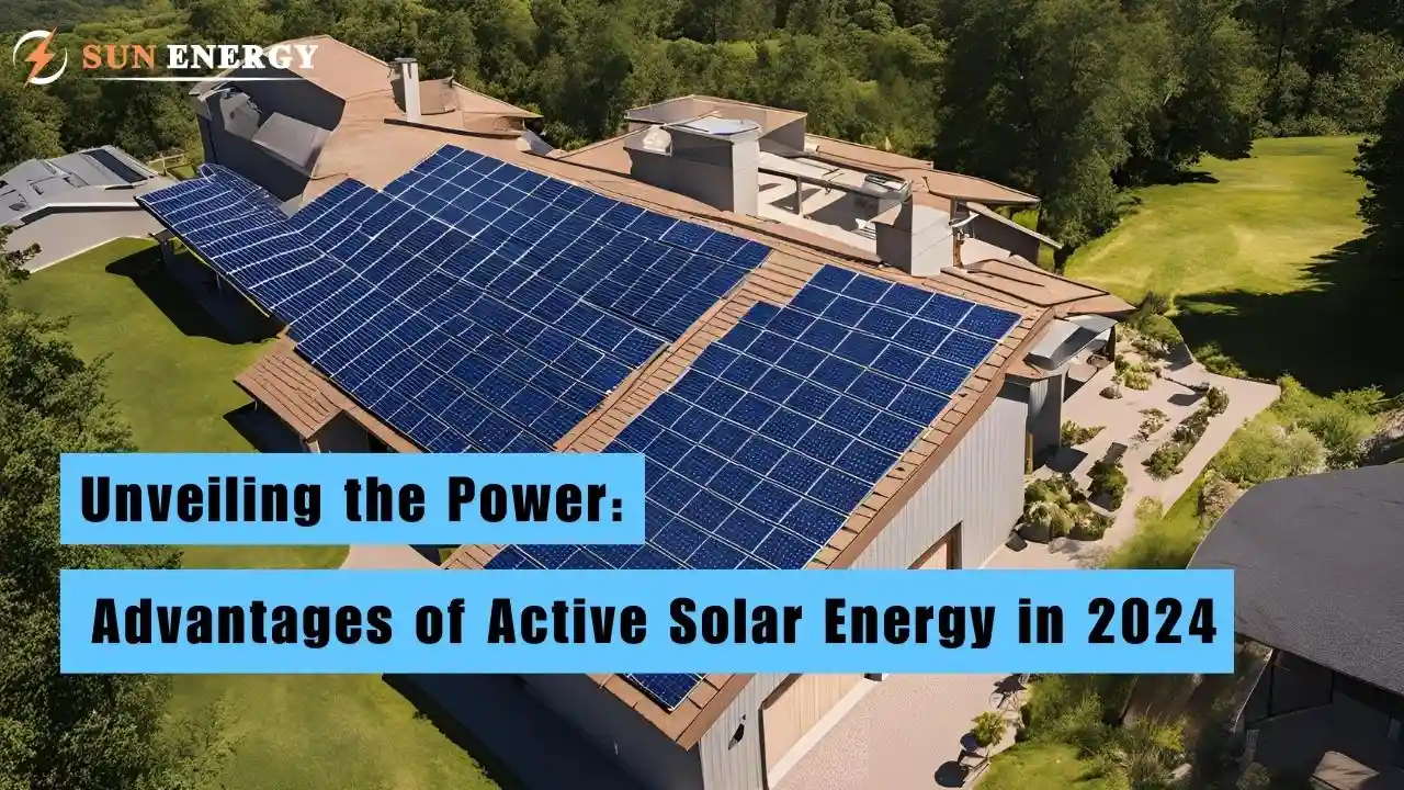 Advantages of Active Solar Energy