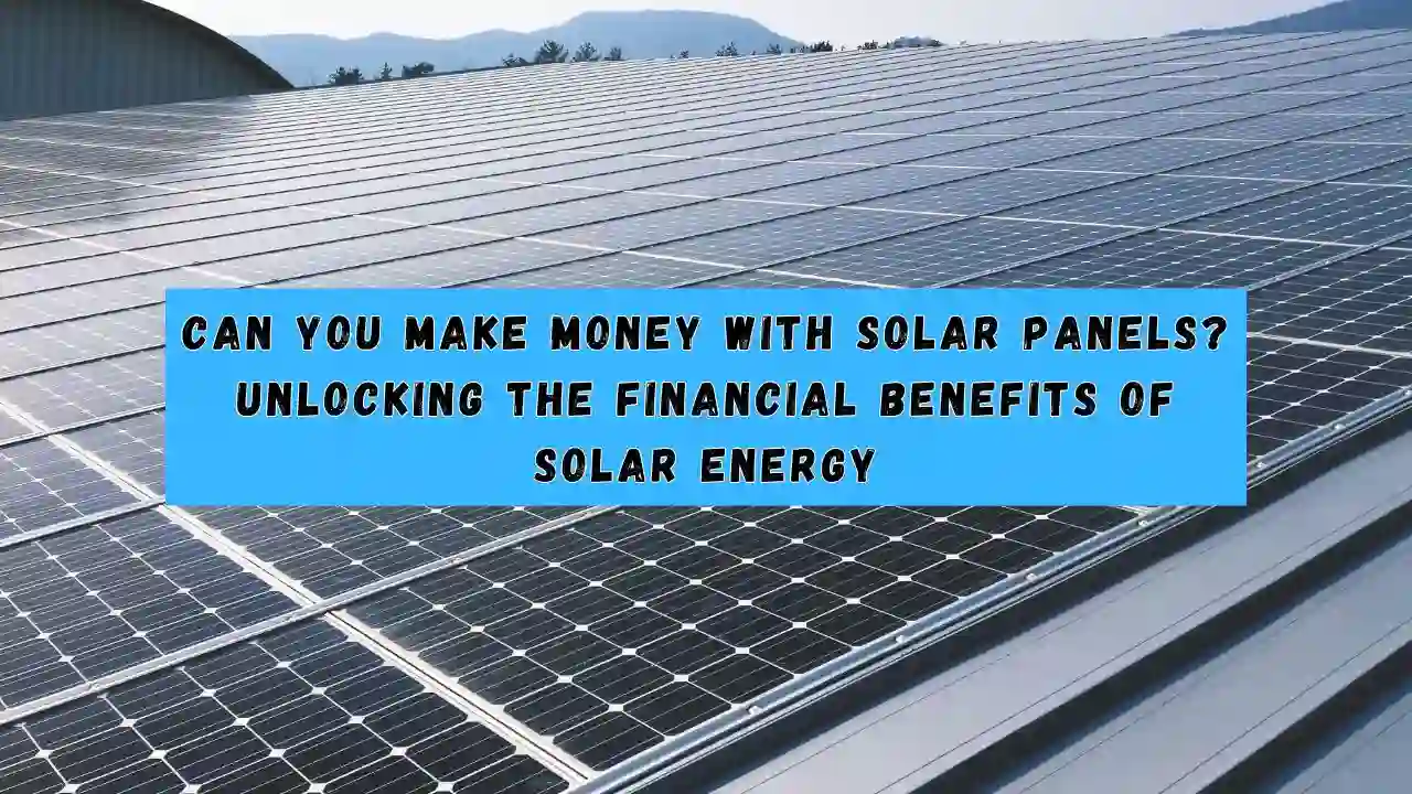 Can You Make Money with Solar Panels Unlocking the Financial Benefits of Solar Energy