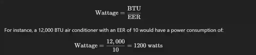 How Much Watts Air Conditioner