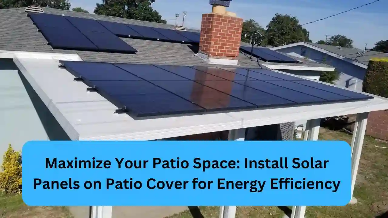 Solar Panels on Patio Cover