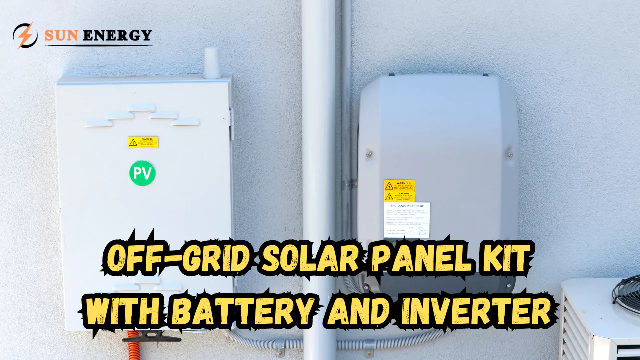 off grid solar panel kit with battery and inverter