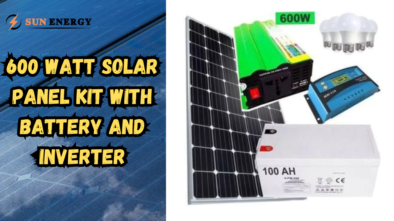 600 watt Solar Panel Kit with Battery and Inverter