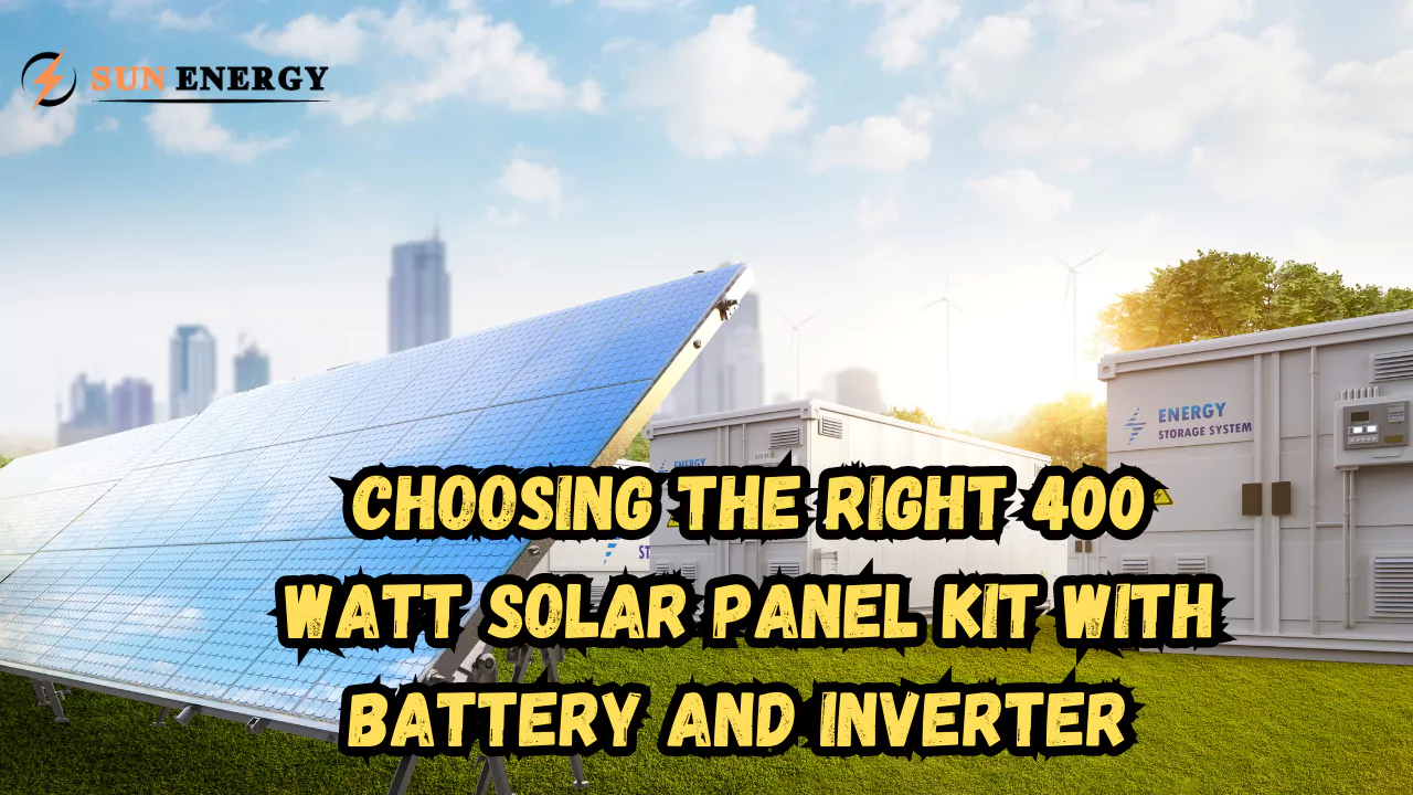 Choosing the Right 400 Watt Solar Panel Kit with Battery and Inverter