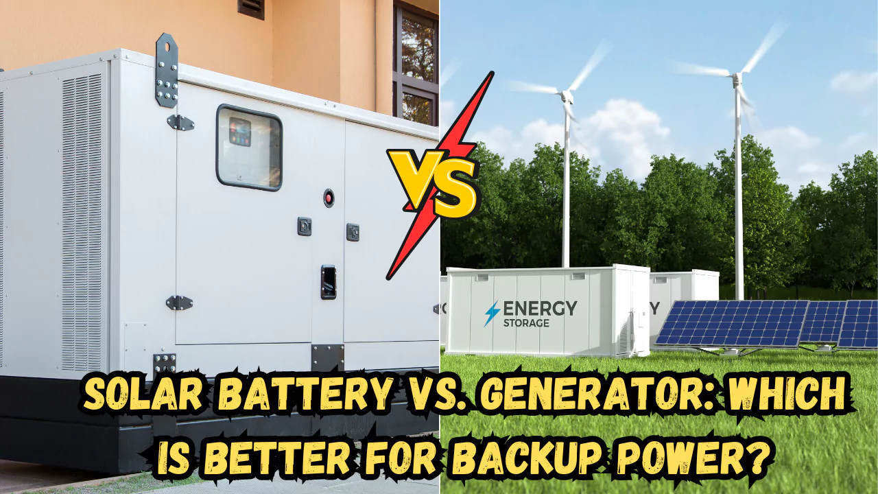 Solar Battery vs. Generator: Which is Better for Backup Power