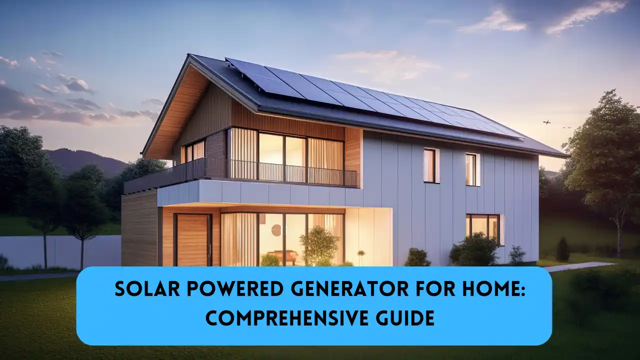 Solar Powered Generator for Home