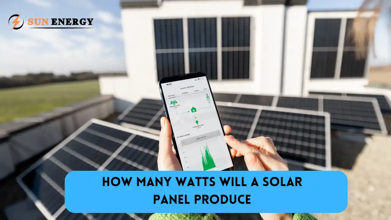 how many watts will a solar panel produce