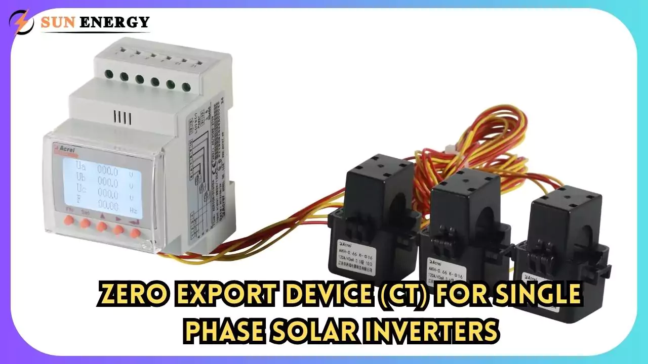 Zero Export Device for Single Phase Inverters in USA- 2024