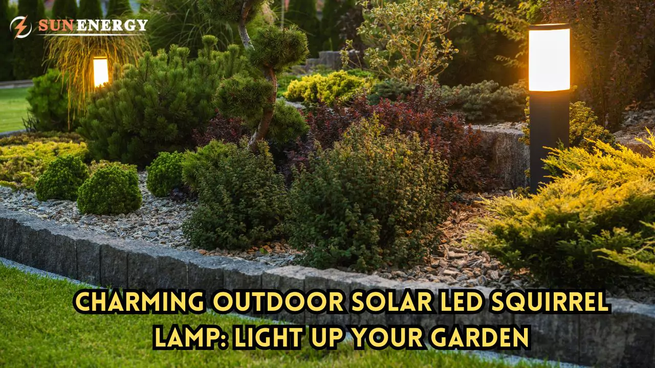 Charming Outdoor Solar LED Squirrel Lamp: Light Up Your Garden