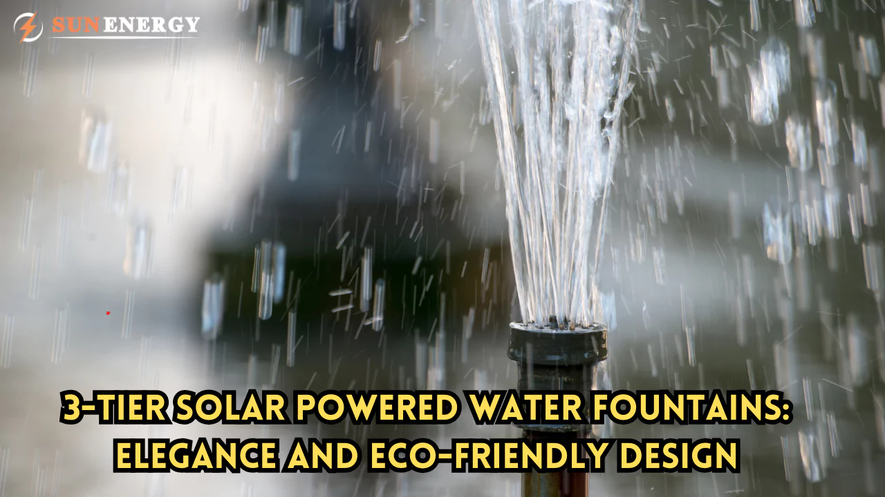 3-Tier Solar Powered Water Fountains: Elegance and Eco-Friendly Design